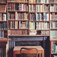Image of the library room at Morrab Library in Penzance